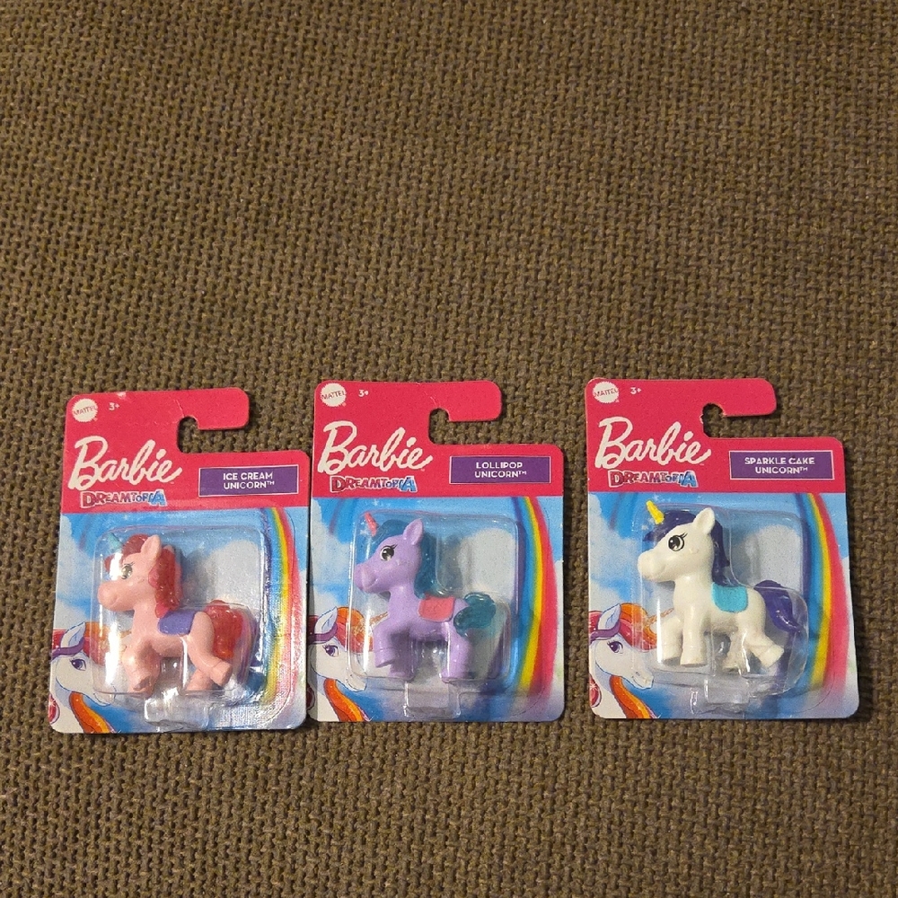 Barbie Dreamtopia Unicorn Toy Set - Pink, Purple, White NIB